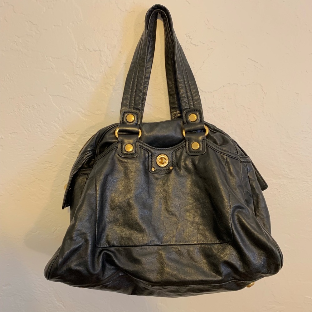 EUC Marc Jacobs Black Leather Handbag
